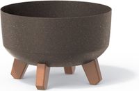 Prosperplast Gracia Low Eco Wood - Bloempot - Coffe kleur | 6,8 L