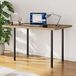 Pieds de table réglables, hauteur 70-110 cm, 4 pièces, métal, noir