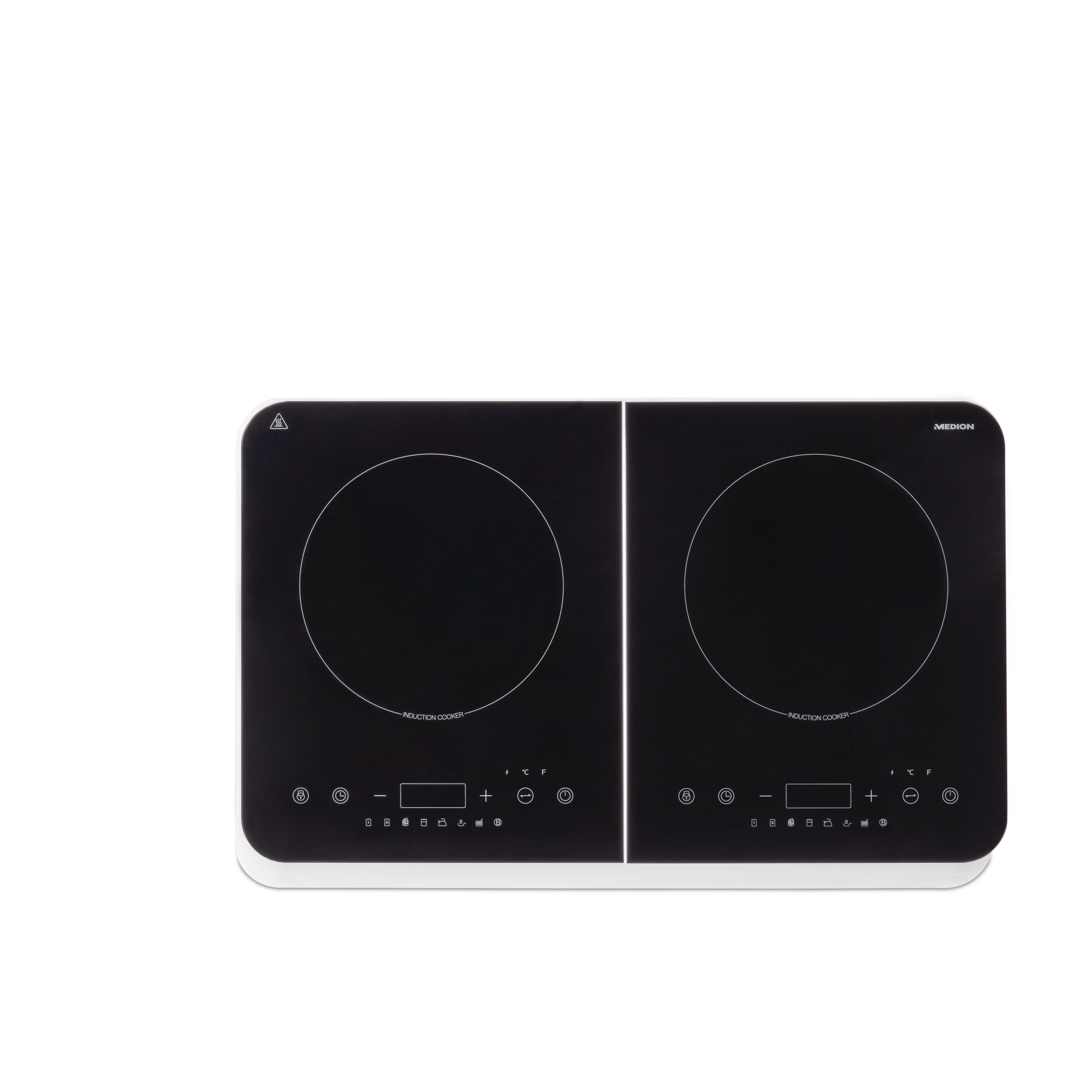 MEDION MD18493 - 2-pits Inductiekookplaat - Zwart/Wit - 60cm