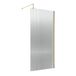 Hudson Reed Paroi de douche italienne cannelée – 185 x 80 cm – Laiton brossé