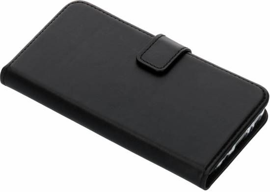 Selencia Zwart echt lederen booktype hoes Samsung Galaxy S7