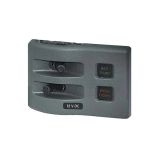 Blue Sea Systems BSS Schakelpaneel Waterproof 12V 2-Voudig Grijs