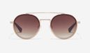 Hawkers Lunettes de soleil Rond Or Unisexe Acier inoxydable Brun