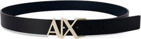 Armani Exchange Leren Riem Met Gespsluiting Blauw Mannen