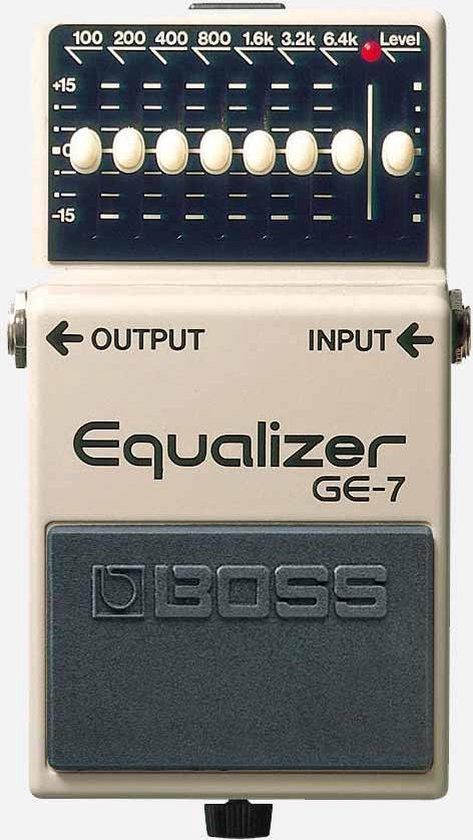 Boss GE-7 Graphic Equalizer Guitar Effect Pedal - Grey