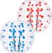 Vevor Opblaasbare Bump Ball Bumper Shock Ball 2 Stuks 1,2 m x 1,03 m Menselijke Botsingsbal PVC Body Bubble Bounce Ball voor Buitenactiviteiten Rode + Blauwe Stippen Opblaasbare Bumperbal