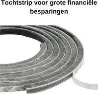 Sitna Tochtstrip - 5m - Grijs - I-profiel - Zelfklevend