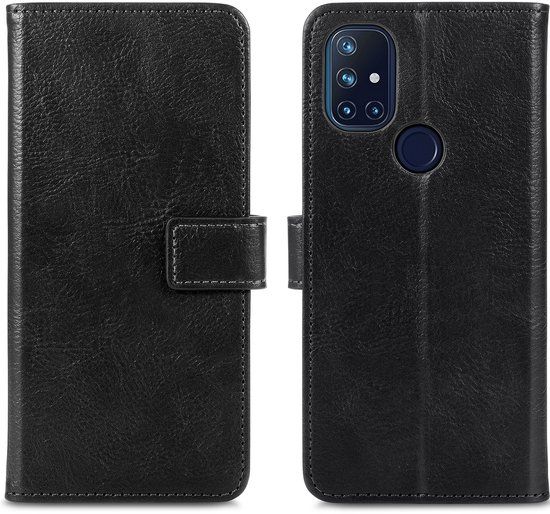 imoshion Luxe Bookcase - Zwart - Geschikt voor OnePlus Nord N10 5G