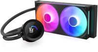 NZXT Kraken Plus 240 - AIO CPU Liquid Cooler - 240mm Radiator - 2 x F120P Fans - Aanpasbaar 1.54" Vierkant LCD-scherm - AMD® AM5, AM4 - Intel® LGA 1851/1700, 1200/115X - Zwart