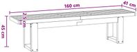 vidaXL Eetbank NOAIN 160 x 41 x 45 cm Massief grenenhout Naturel