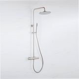 FortiFura Calvi opbouw regendoucheset – Ø30 cm hoofddouche – RVS geborsteld