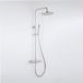 FortiFura Calvi opbouw regendoucheset – Ø30 cm hoofddouche – RVS geborsteld