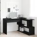 Maison Exclusive - Bureau, noir, aspect chêne, fibre de bois