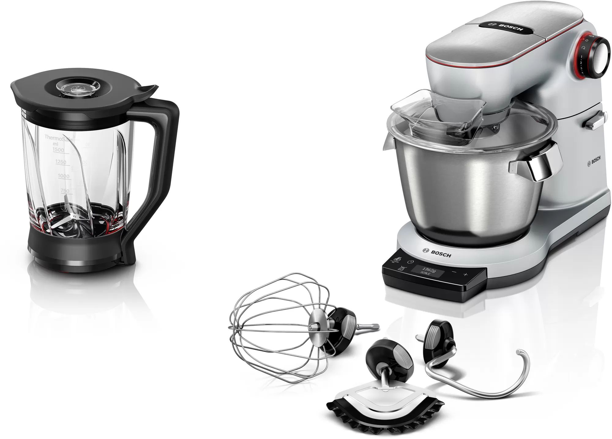 Bosch MUM9YX5S12 - Keukenmachine - 1500W - 5.5L - Zwart/RVS
