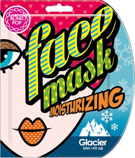 Bling Pop - Hydraterend Gezichtsmasker met Gletsjerwater - 25 ml