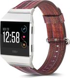 By Qubix Qubix - Compatible Fitbit Ionic TPU Bandje - Bordeaux / Bruin