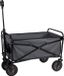 Camp Active Bolderkar Opvouwbaar - Bolderwagen tot 70kg - Rolwagentje voor Camping en Festivals - in Hoogte Verstelbare Hendel - Strandwagen 82 x 52 x 63 cm - Zwart