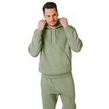 RIPT RCSWT763 Men's Hooded Soft Touch Loungewear Hoodie Sweatshirt Top, Khaki, S
