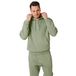 RIPT RCSWT763 Men's Hooded Soft Touch Loungewear Hoodie Sweatshirt Top, Khaki, S