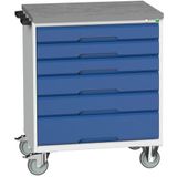 Bott Gereedschapswagen Verso linoleum bovenkant met laden 800x550x980mm