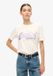Superdry Versierd VL Graphic T-shirt Femme Écru Coton Slub S