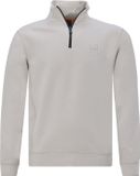 BOSS Zetrust Half Zip Trui Lichtbeige - Maat M - Heren