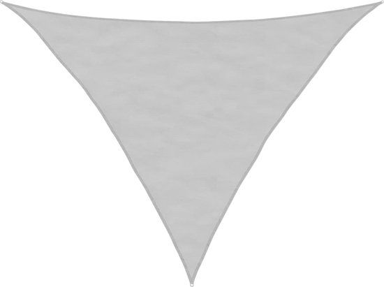 vidaXL - Zonnezeil - 3,5x3,5x4,9 m - 100% polyester oxford - lichtgrijs - groen - Stokparasol - UV-bescherming - 2 jaar garantie