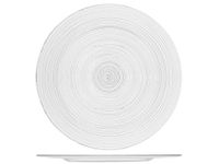 H&H Ronde Glazen Plakborden Transparant 32 cm - Set van 6