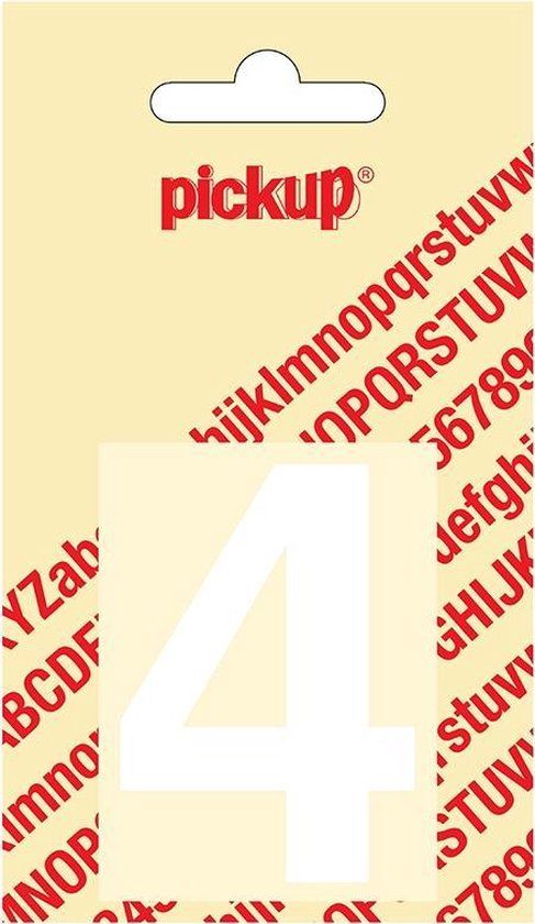 Pickup Plakcijfer Helvetica 60 mm - Wit 4
