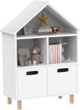 AIYAPLAY Kinderboekenkast - MDF - Wit - 89,5 cm