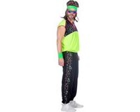 Wilbers&Wilbers 80's Trainingspak neon heer maat XL