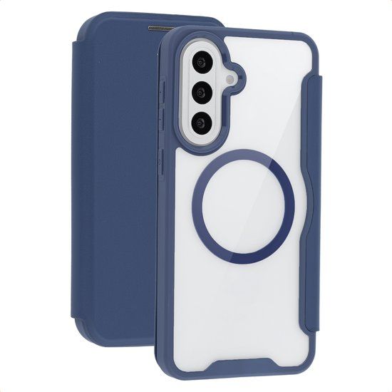 imoshion Transparante Bookcase met MagSafe voor de Samsung Galaxy A57 (5G) - Blauw