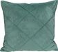 QUVIO Kussensloop geruit - Fluweel - 50 x 50 cm - Eucalyptus groen