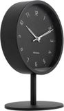 Karlsson Tafelklok Stark - Zwart - Ø15cm - Modern