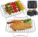 Accessoireset voor heteluchtfriteuse, bestaande uit 2 delen. Grill- en droogapparaatset, bestaande uit 4 delen