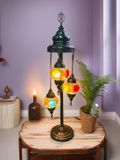 Halay Tafellamp - Bijzettafel - Sfeerlamp - Multicolor Mozaïekglas - Handgemaakt - Energiezuinig