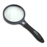 Carson SureGrip Rubberen Soft Grip Hand-Held Vergrootglas met 2x Glazen Lens en 10x Spot Lens (SG-10)