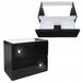 STAMAR meuble sous lavabo 60 cm noir suspendu 2 tiroirs