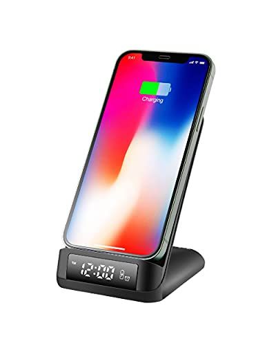 Ksix Qick Wireless Charger/Alarm Clock – 15 W – zwart