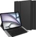 Just in Case Housse de tablette avec clavier pour iPad Air 13 pouces (2025) M3 / Air 13 pouces (2024) M2 - QWERTY Portugais Bluetooth Étui clavier - Noir