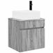 vidaXL Wandgemonteerde wastafelmeubel Grijs Sonoma 49 x 41 x 63 cm