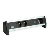 Bachmann DESK 2xbeveiligd contact USB C, USB Lader 60W 1xABD GST18