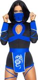 Leg Avenue Carnaval Kostuum Dragon Ninja, S (Zwart blauw)