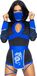 Leg Avenue Carnaval Kostuum Dragon Ninja, S (Zwart blauw)
