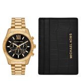 Michael Kors MK9245SET - Heren - 44 mm - Goud / Zwart - Staal