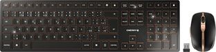 Cherry DW 9100 SLIM Toetsenbord en muis RF-draadloos + Bluetooth Tsjechisch, Slovaaks Zwart