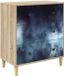 vidaXL Commode RAALTE Imprimé marbre bleu 66 x 36,5 x 75 cm Sonoma