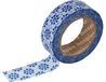 Masking Ultramar Masking Tape Washi Bloemen blauw 15 mm x 10 m