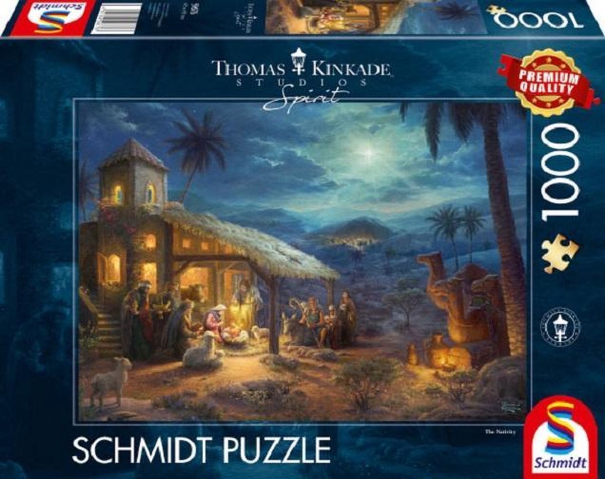 Schmidt Thomas Kinkade legpuzzel The Nativity 1000 stukjes