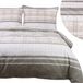 Cottonlove Linge de lit 220x200 Coton - Rayures & Carreaux Géométrique